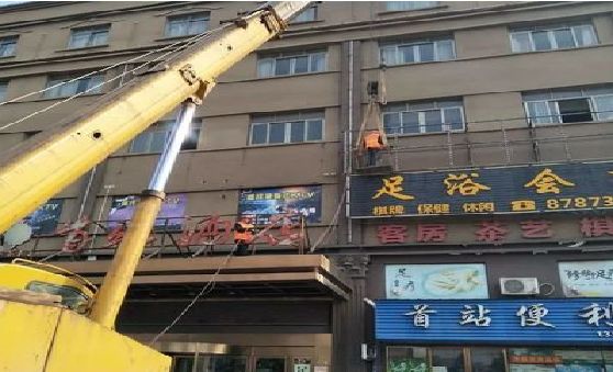宁乡安装较高的门店招牌有什么好的方法？